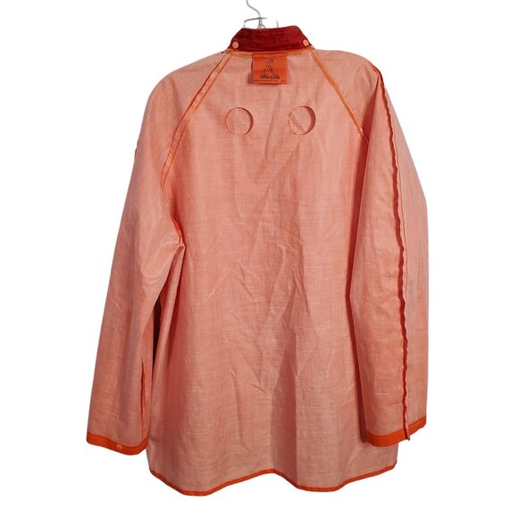 Dur-Abel Size XXL Jacket Waterproof Snap Front Orange Safety Corduroy Collar - Picture 6 of 14